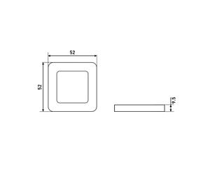 Аллюр Сантехническая завёртка к ручкам АРТ BK-S1 SB/PB (мат.золото/золото) #222673