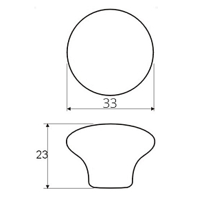 Ручка-кнопка мебельная KL-41-3 (светлый дуб+золото) d33 мм #233297